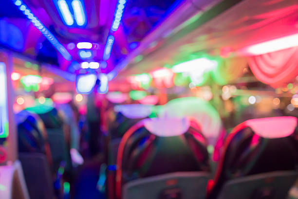 istock Blurred Thai tourist in bus. 494448138