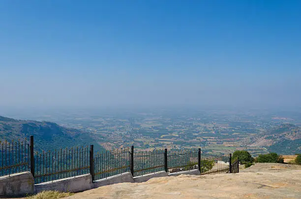 view from Nandi Hills. Nandi Hills is a viewpoint in the outskirts of Bangalore,