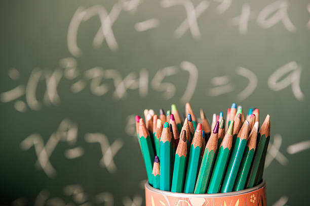 istock Back to school background with tablet, pencils 494463872