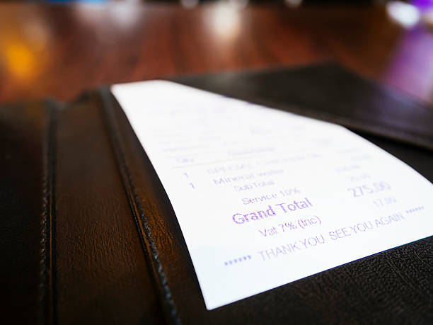 istock Receipt in folder Business Shopping Bill Payment 494471304
