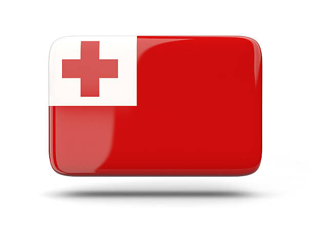 istock Square icon with flag of tonga 494474392