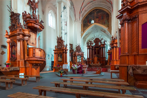 Interior Church of St. Francis and St. Bernard, Vilnius