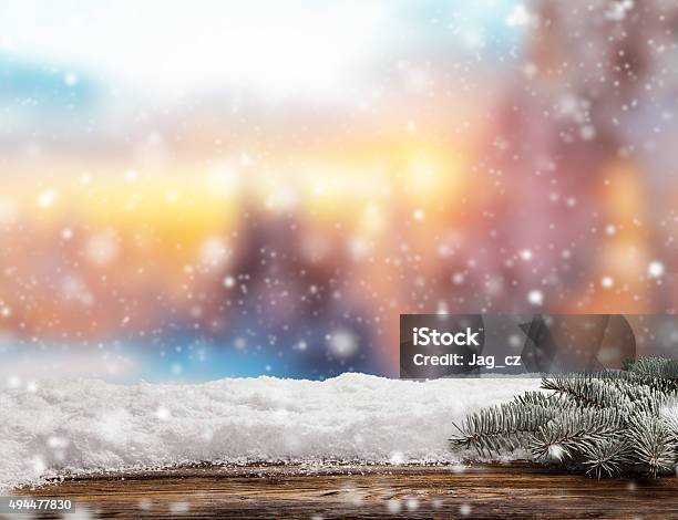Sfondo Astratto Inverno In Legno Fai Delle Flessioni - Fotografie stock e altre immagini di Neve