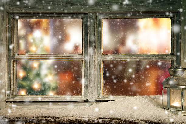 istock Vintage wooden window overlook home interior 494478142