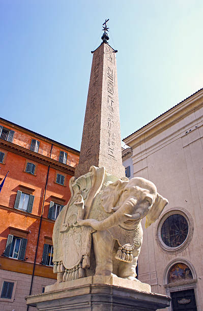 istock Piazza della Minerva, elephant statue by Bernini, Rome. Italy 494479461