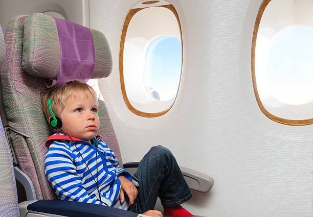 istock little boy watching tv in flight 494479887