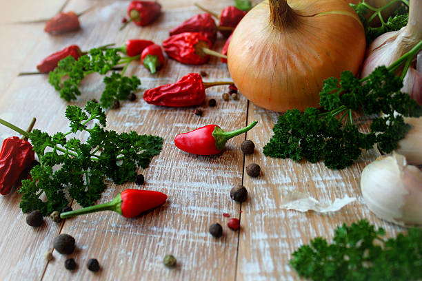 istock Herb and spice on the wooden table 494480389