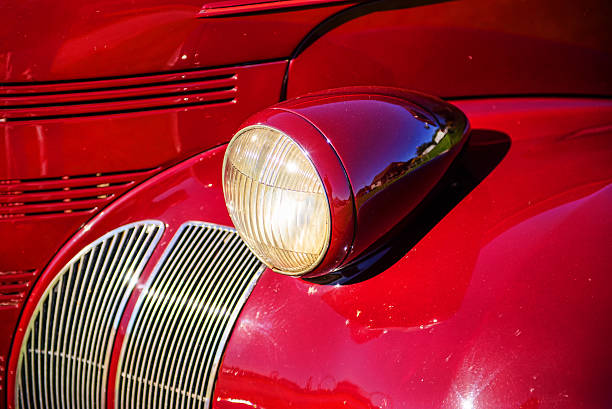istock Vintage Car Headlight and Fender Close Up 494481859