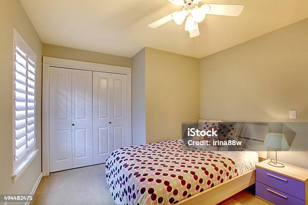 Kids Bedroom With Minimal Modern Design Stock Photo - Download Image Now - Apartment, Architecture, Bed - Furniture