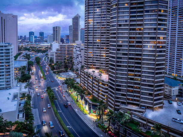 istock Ala Moana Boulevard and Honolulu skyline 494483103
