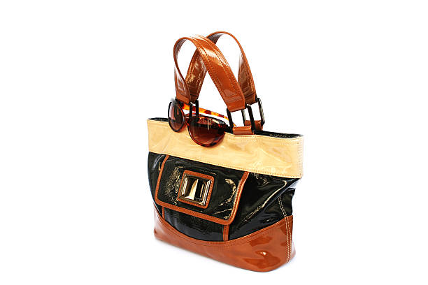 istock Stylish bag and sunglasses 494483363
