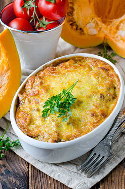 istock Gratin of pumpkin pasta and minced meat 494483715