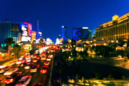 Las Vegas lights along the Strip