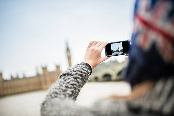 istock blonde british tourist in london 494485795