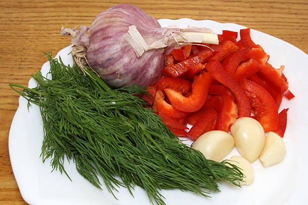 istock Vegetables for meat on a plate 494495392