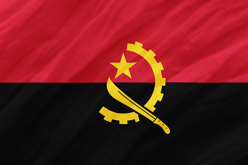 background of ripple Angola flag