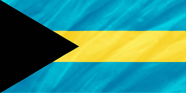 background of ripple Bahamas flag