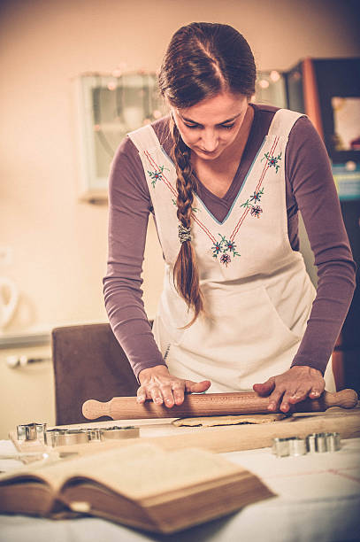 istock Woman Baking Christmas Cookies 494498242