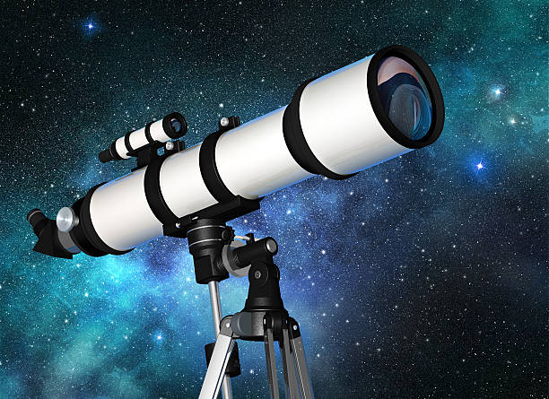 istock telescope in a starry blue sky 494498640