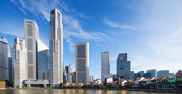 istock Panoramic View of Singapore at Dusk 494498664