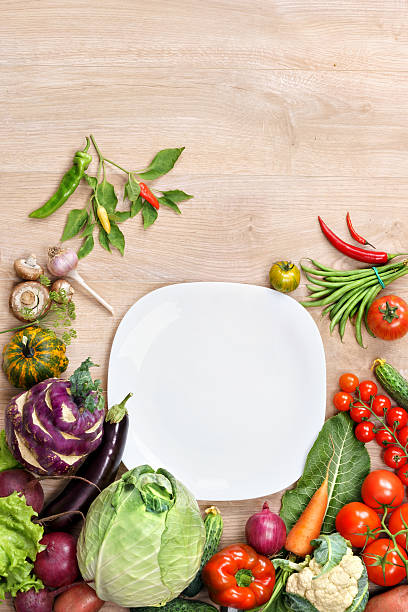 istock Organic foods background. Space for your text. 494499200