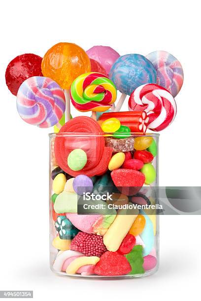 Party Mix Sweets Stock Photo - Download Image Now - Candy, Jar, Sweet Food