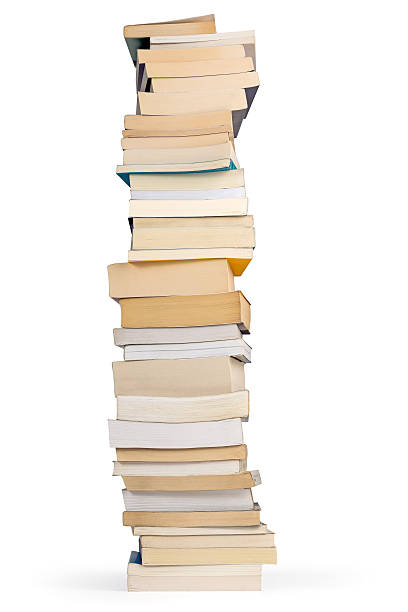 istock tower of books isolated on white 494503500