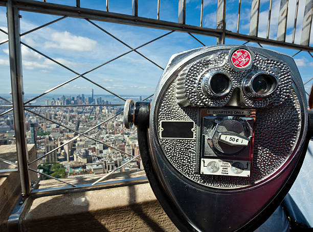 istock Coin operated binoculars on Empire State Building 494503510