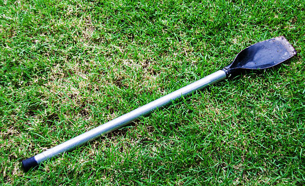 metal short shovel with steel handle