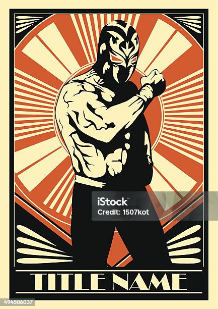 Mexican Wrestler Stock Illustration - Download Image Now - Wrestling, Mexican Culture, Mexican Ethnicity