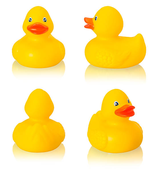 istock Toy rubber duck isolated on white 494507107