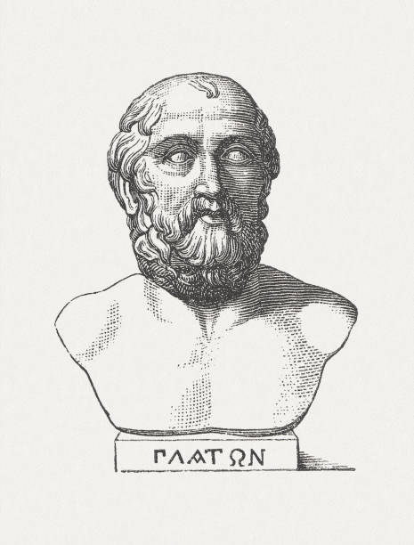 platon, griechische philosophen und mathematiker - penitente people stock-grafiken, -clipart, -cartoons und -symbole