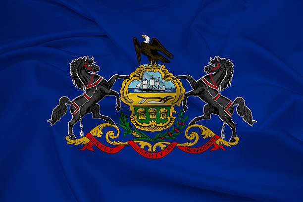 istock Waving Pennsylvania State Flag 494507811