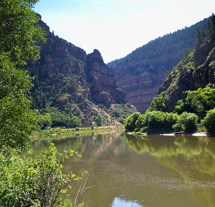 Dead Horse Creek River in Glenwood Canyon, Colorado.