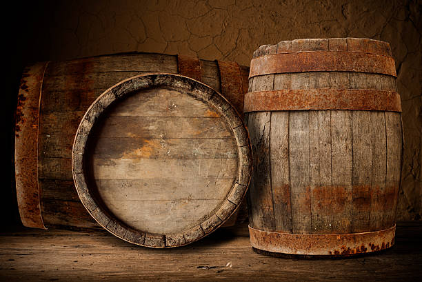 istock barrel for wine and beer in the basement 494508616