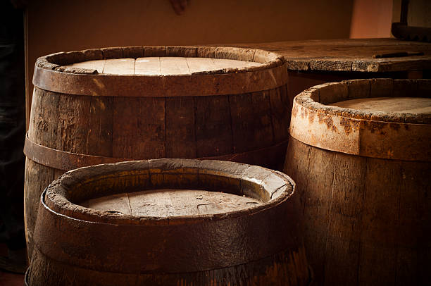istock barrel for wine and beer in the basement 494509136