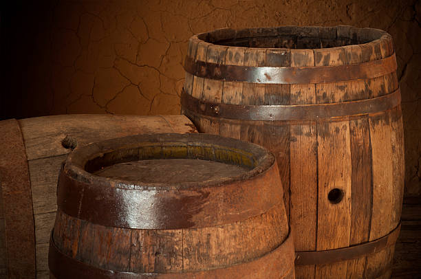 istock barrel for wine and beer in the basement 494509176