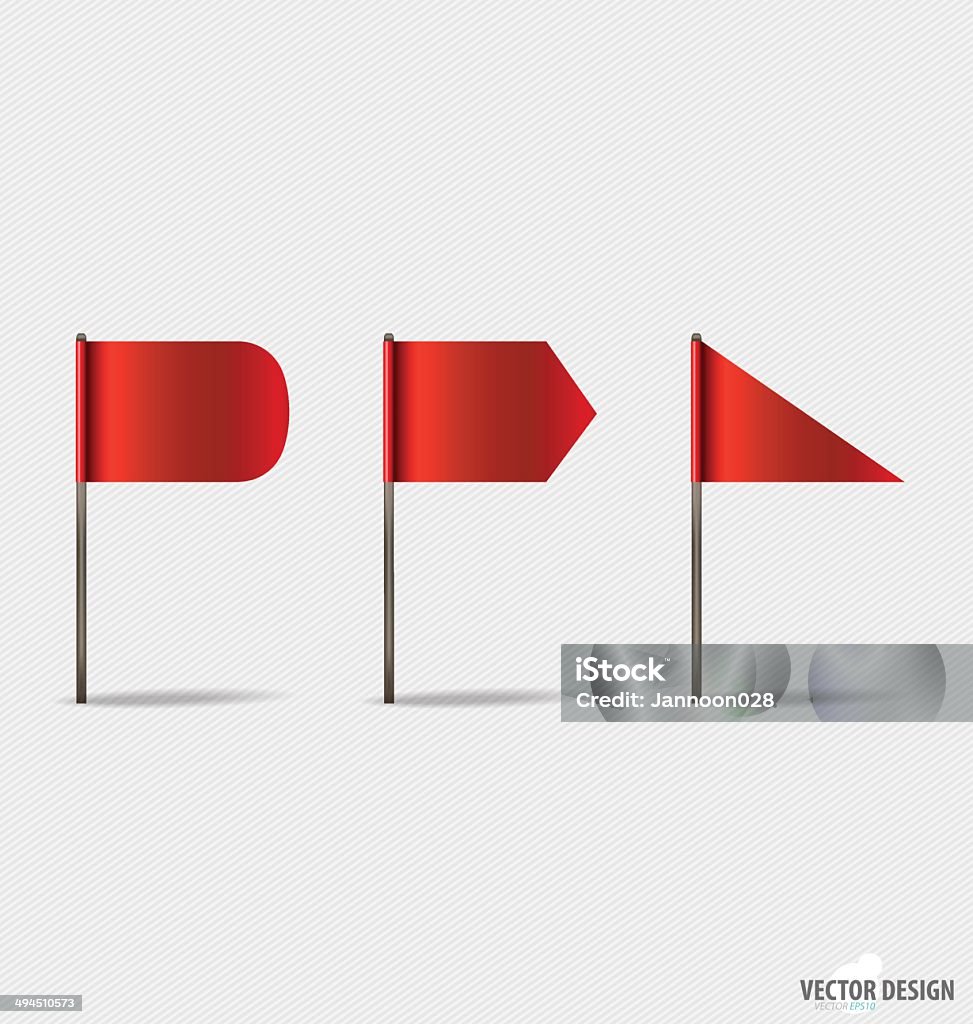 Task Red Flag Vector Red Flags Vector Illustration Stock Illustration - Download Image Now ...