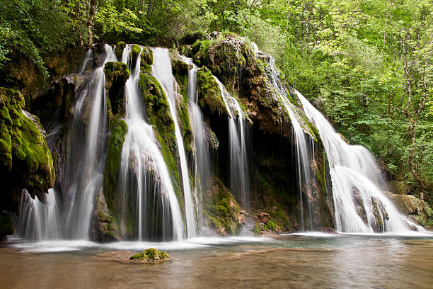 Waterfall Waterfall in Jura  jura france stock pictures, royalty-free photos & images