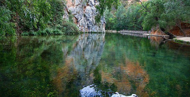 istock Quiet lake in the interior of  forest with beautiful reflection 494523775