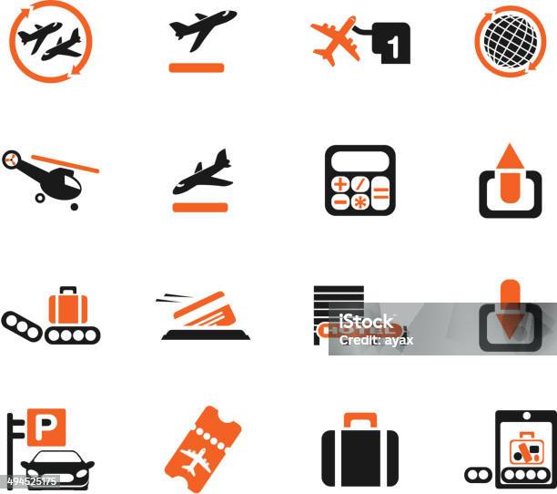 Icônes De Laéroport Vecteurs libres de droits et plus d'images vectorielles de Adulte - Adulte, Avion, Aéroport