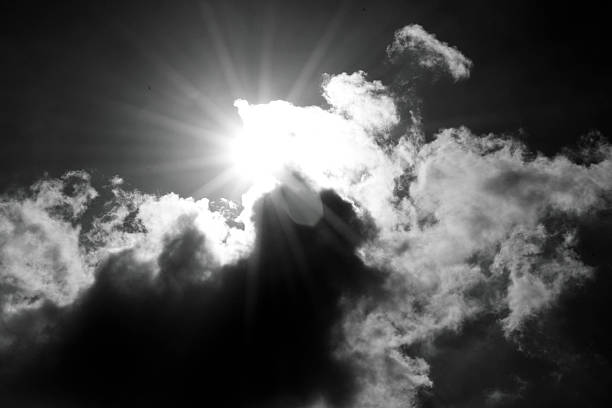 istock the shining sun behind the cloud 494525551