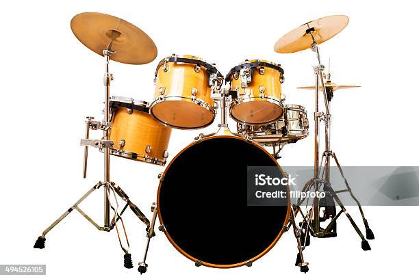 Drumms Stock Photo - Download Image Now - Drum Kit, Orange Color, Activity
