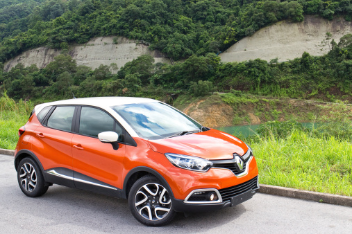 Hong Kong, China - May 21, 2014 : Renault CAPTUR dashboard on May 21 2014 in Hong Kong.