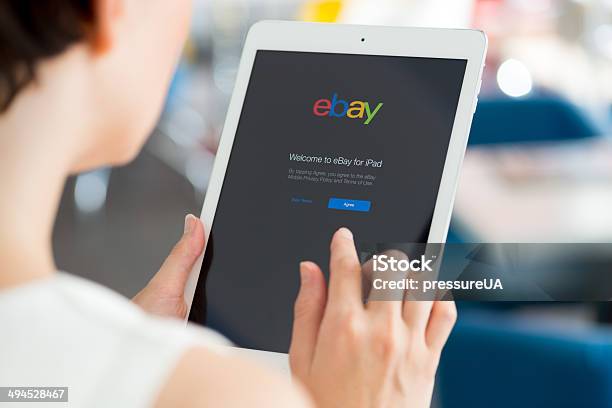 Ebay Application On Apple Ipad Air Stock Photo - Download Image Now - eBay, Selling, Internet