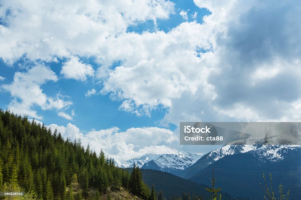 Sommer-Landschaft der Alpen - Lizenzfrei Alpen Stock-Foto