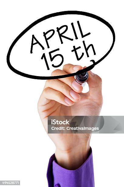 The Day For Paying Tax Stock Photo - Download Image Now - Adult, Annual Event, April