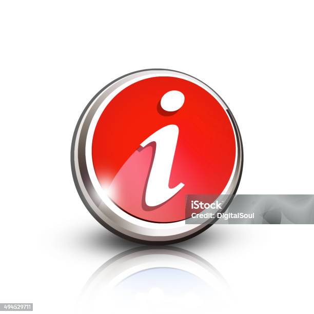 Information Icon Stock Illustration - Download Image Now - Instructions, Information Symbol, Three Dimensional