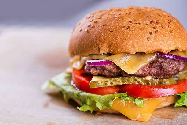 istock Fresh tasty homemade burger 494532442