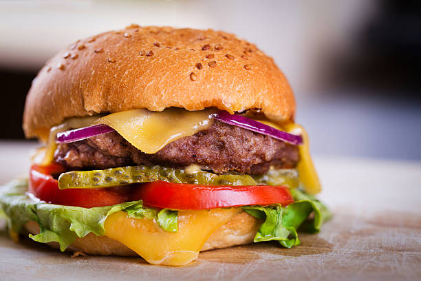 istock Fresh tasty homemade burger 494532478